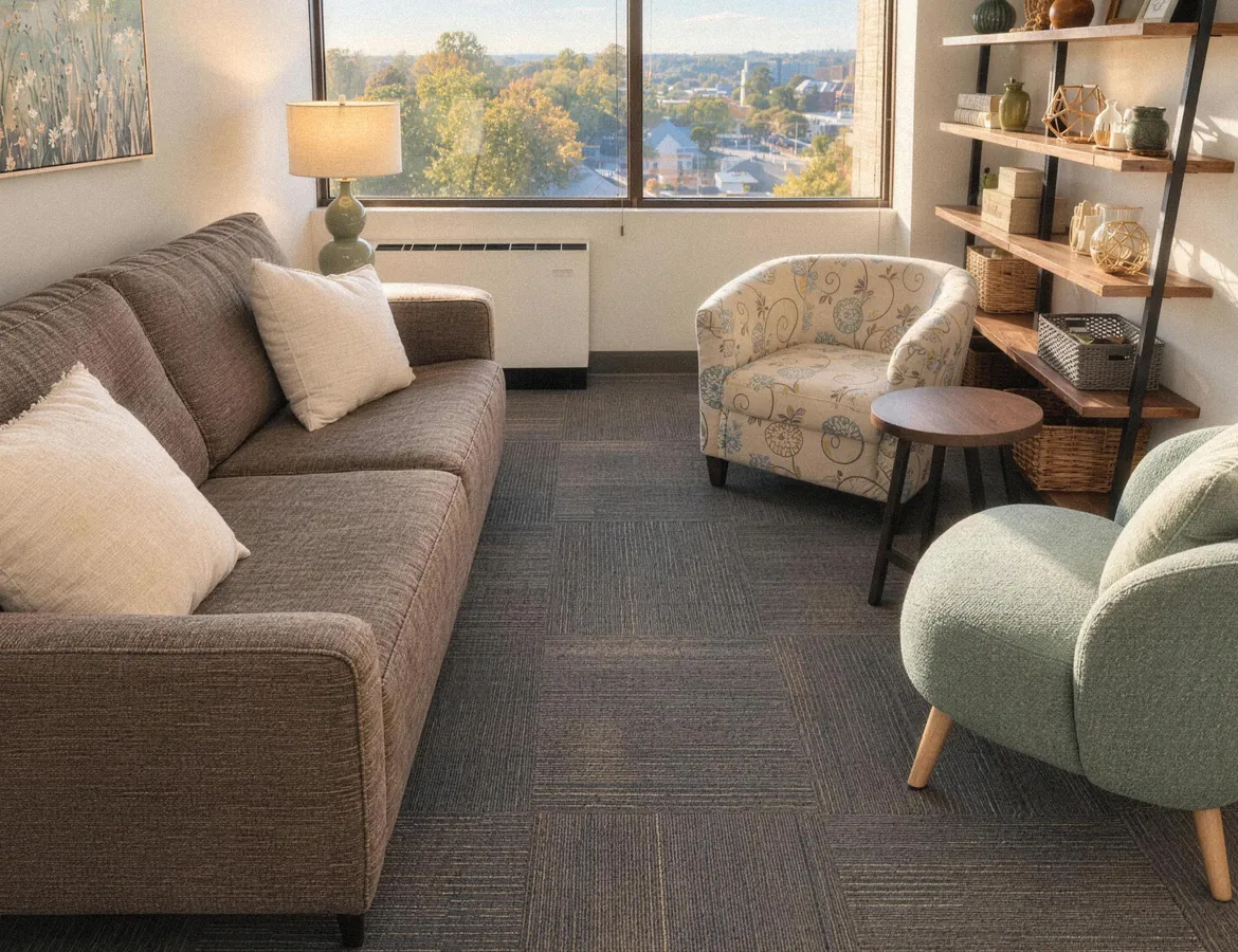 One of our counseling offices in McLean, in soft daylight.